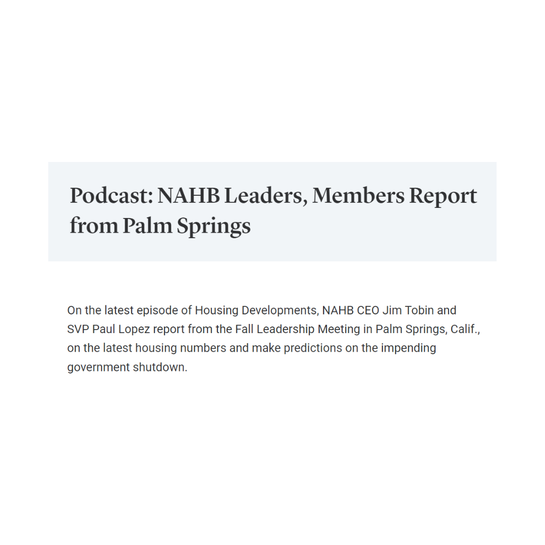 NAHB podcast