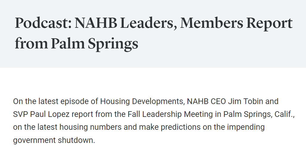 NAHB podcast